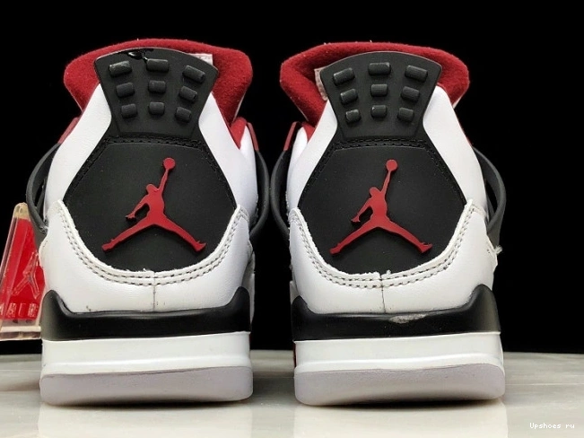 Fire 308497-160 Black White Red Men Air Jordan 4 0519